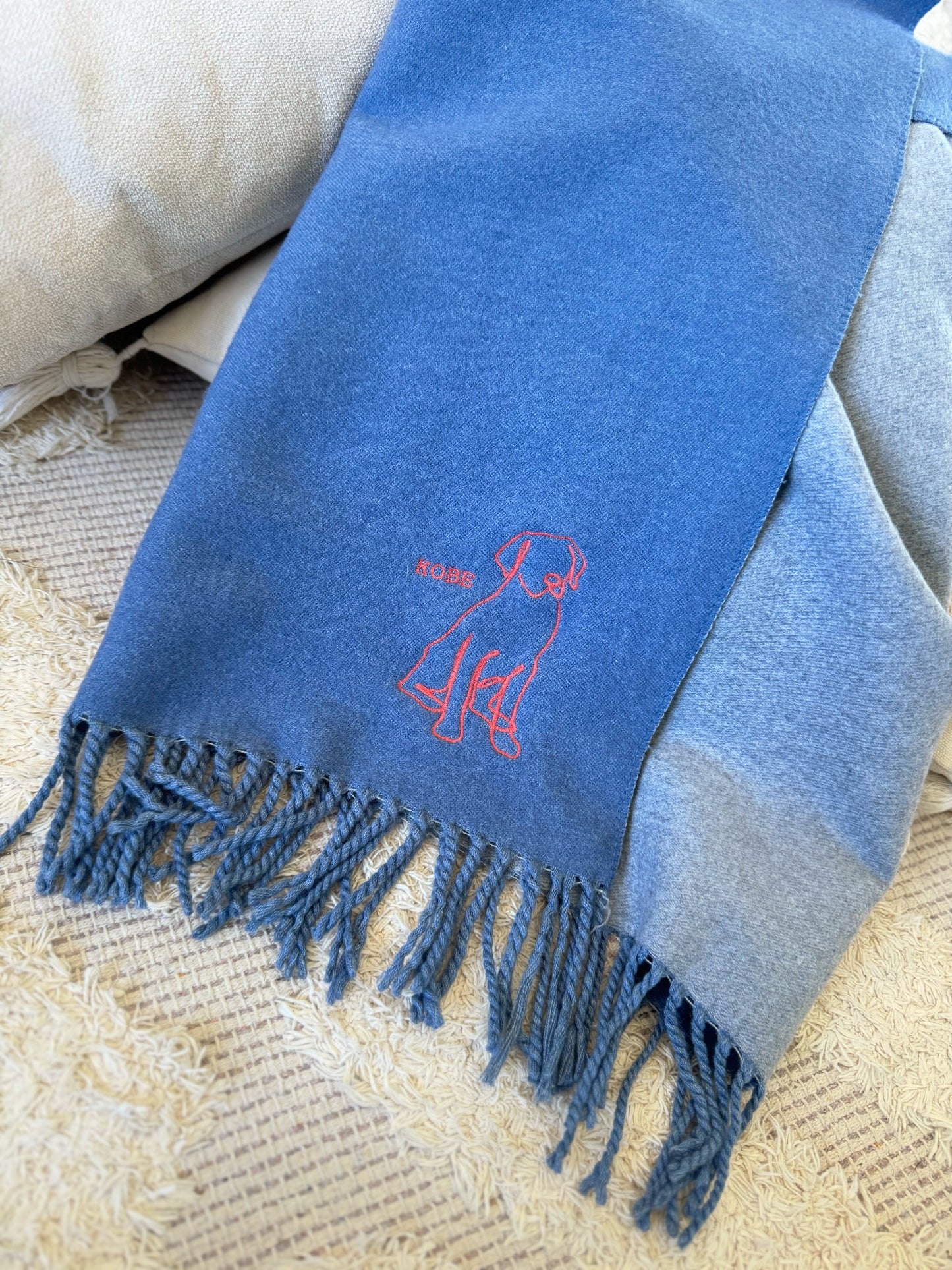 Personalized Pet Embroidered Scarf