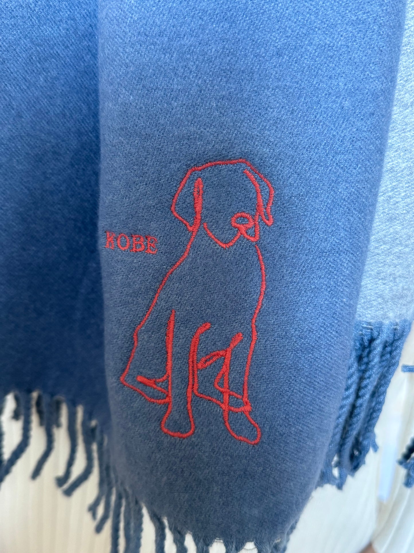 Personalized Pet Embroidered Scarf